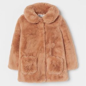 H&M kids Faux Fur Coat size 3T
